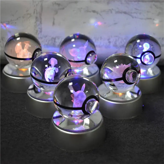 3D Crystal Illuminating Pokéball